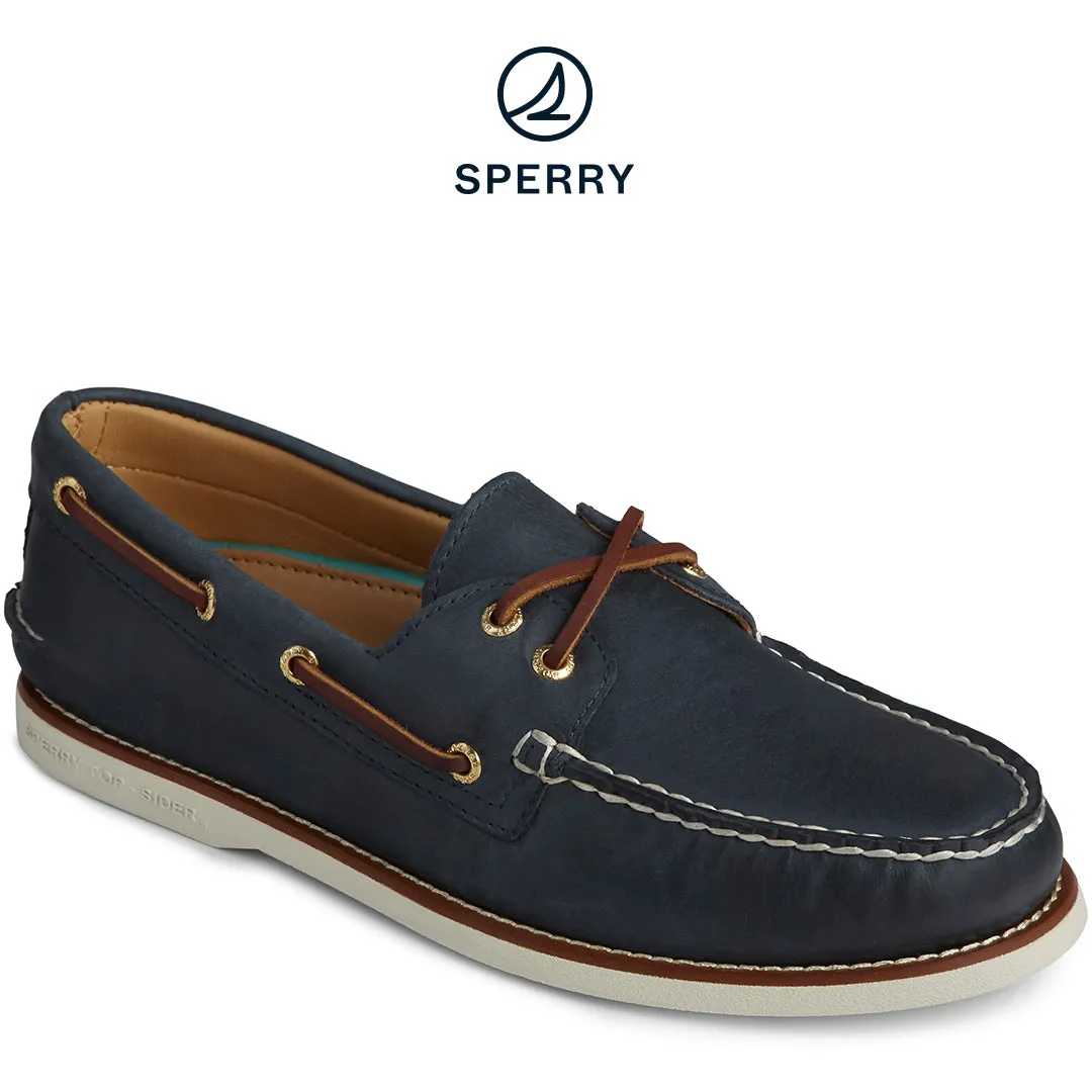 Lifestyle Design Men's Gold Cup Authentic Original Boat Shoe Navy (STS158030)