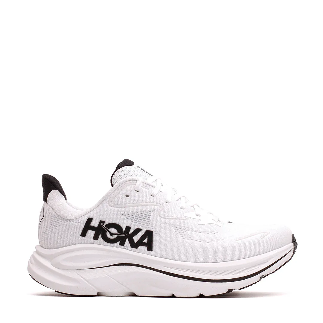 Hoka One One Men Clifton 10 White Black 1162030-WBLC sand - running shoes