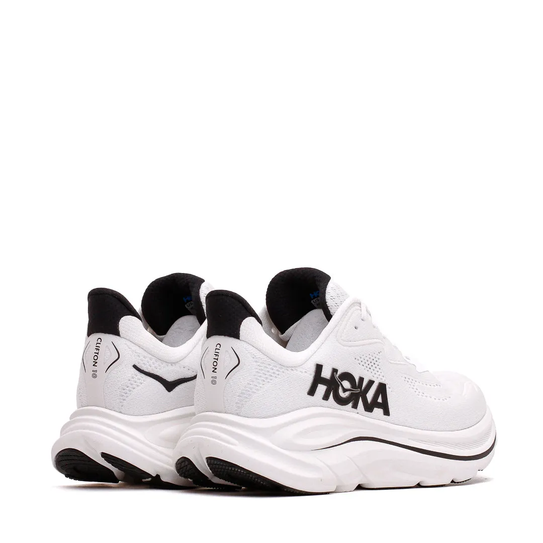 Reliable Construction Hoka One One Men Clifton 10 White Black 1162030-WBLC