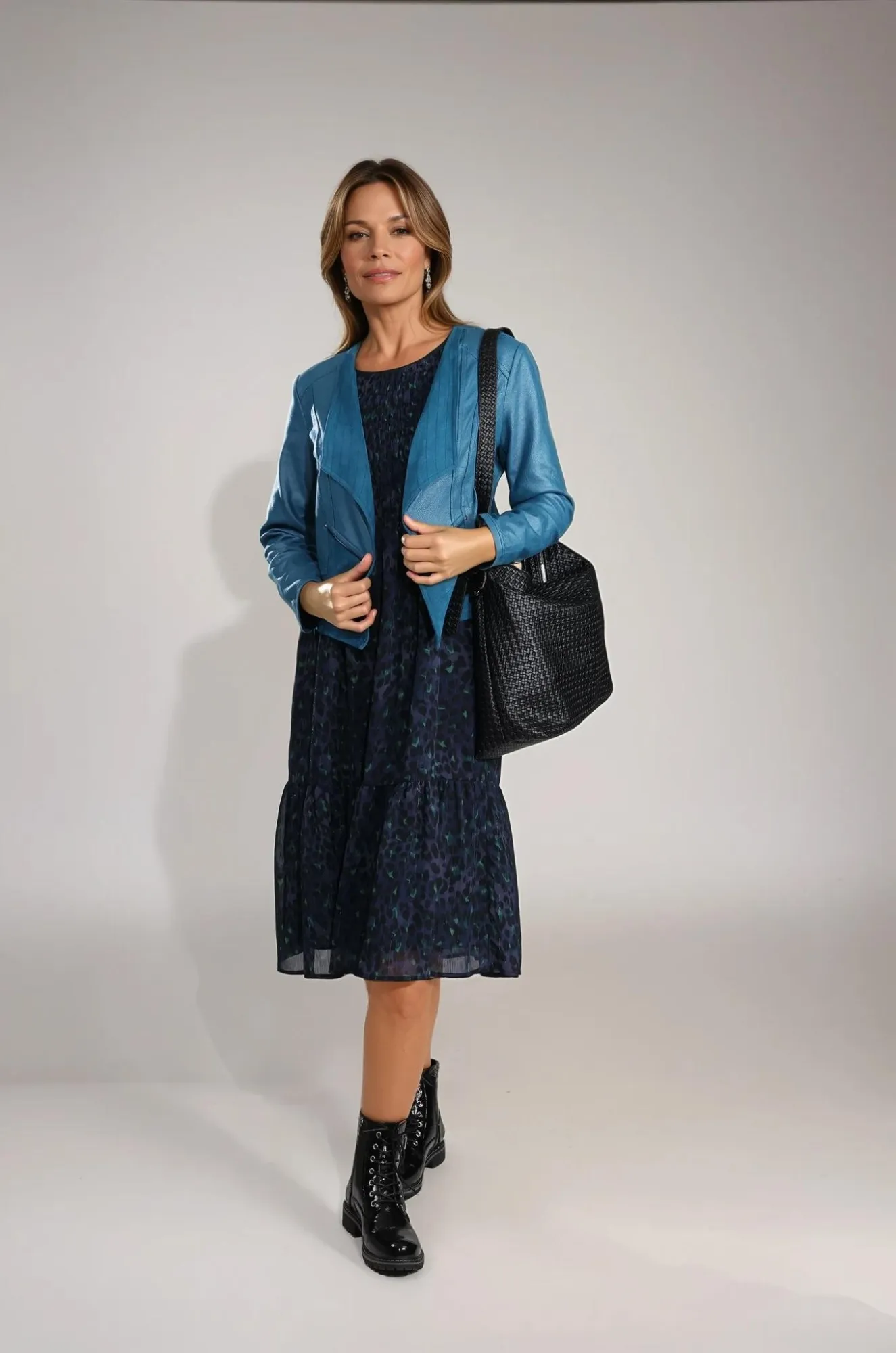 Odor Resistant Finish Lightweight Material Leather Look Jacket | LAGOON | 4045B1