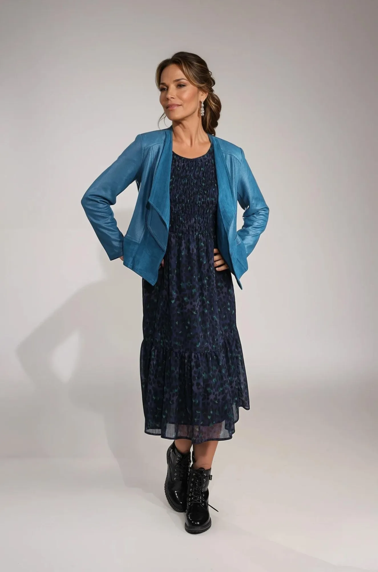 Leather Look Jacket | LAGOON | 4045B1 Airflow Optimization Smart Casual Piece