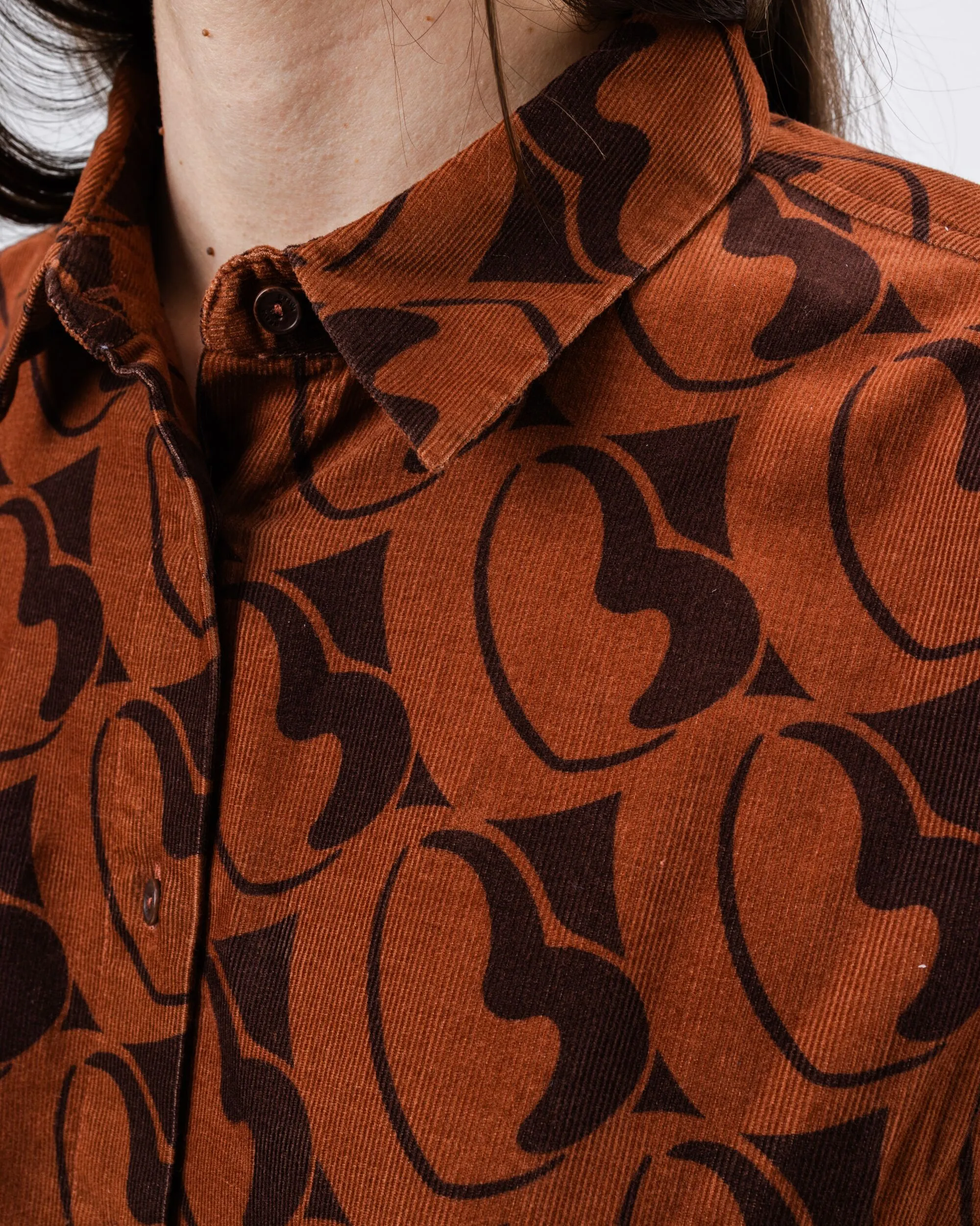 Quality Comfort Relaxed Vibe Bombon Babycord Boxy Blouse