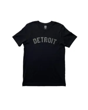 Ink Detroit Classic T-Shirt - Black on Black Breathable Design regular but not boring