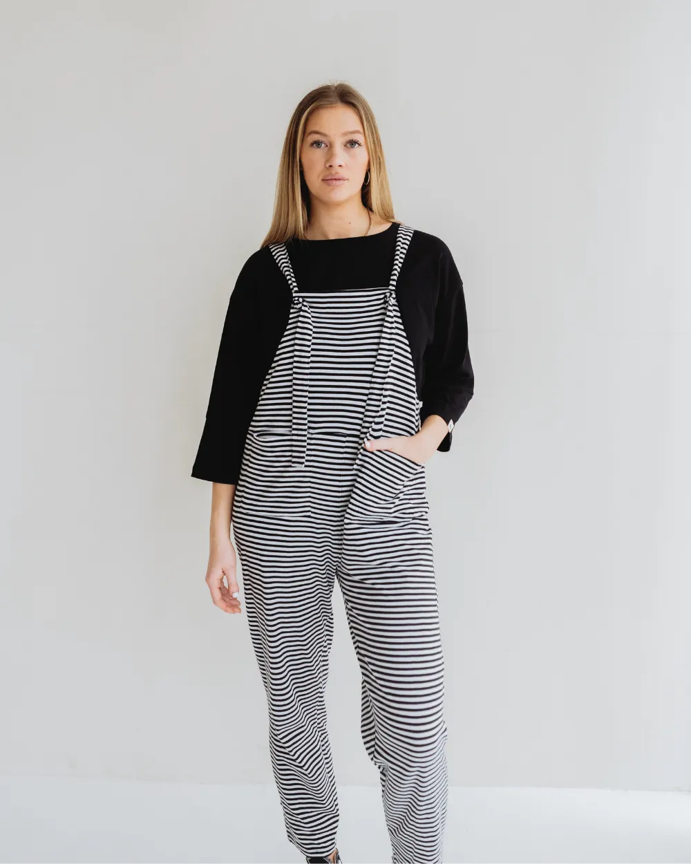 Lila Multicolour Humbug Stripe Print Dungarees WaterRepellent Finish LightweightMaterial