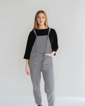 Lila Multicolour Humbug Stripe Print Dungarees WaterRepellent Finish LightweightMaterial