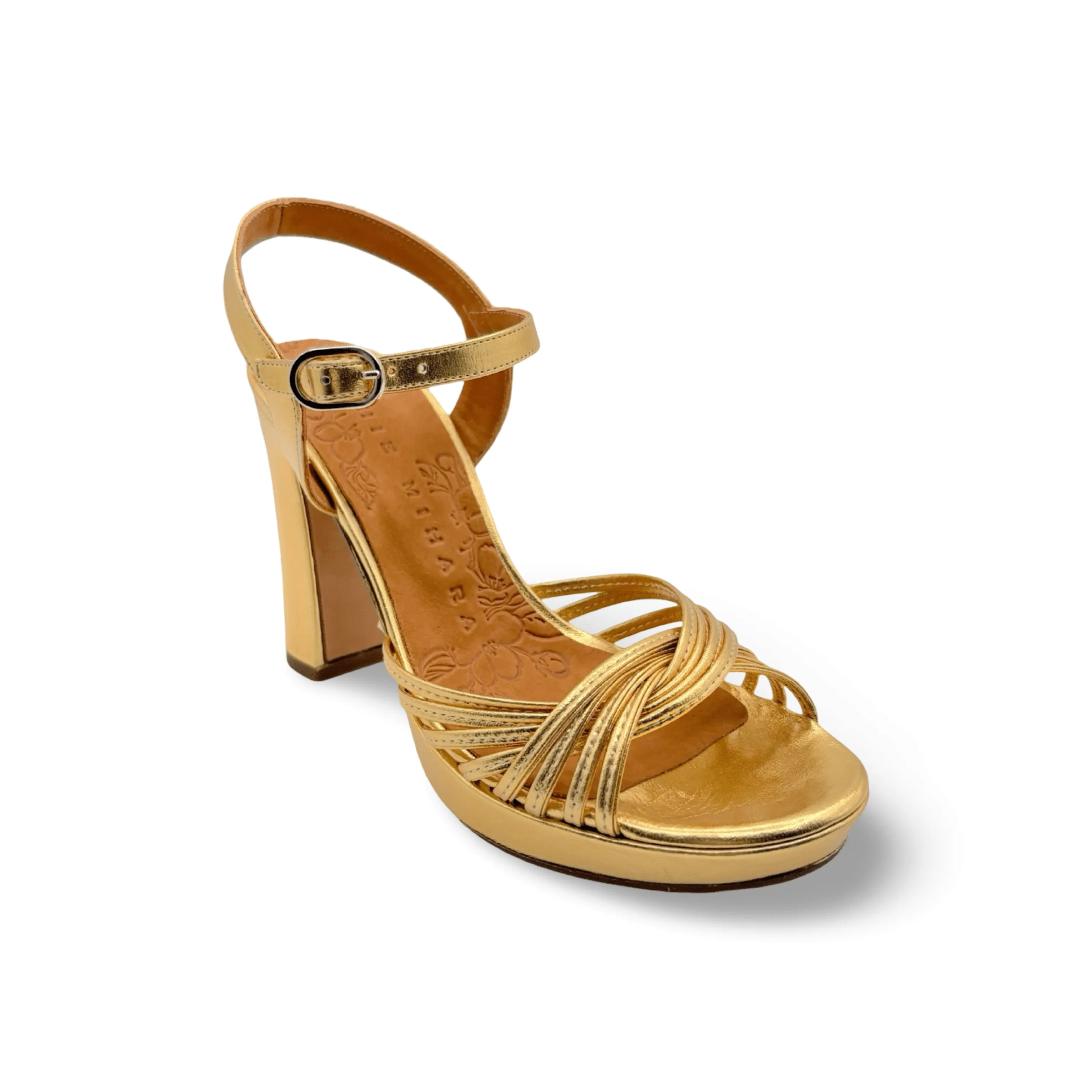 Flexible Outsole Construction All Day Road Trip Bri-Caneti Gold Metallic Sandal
