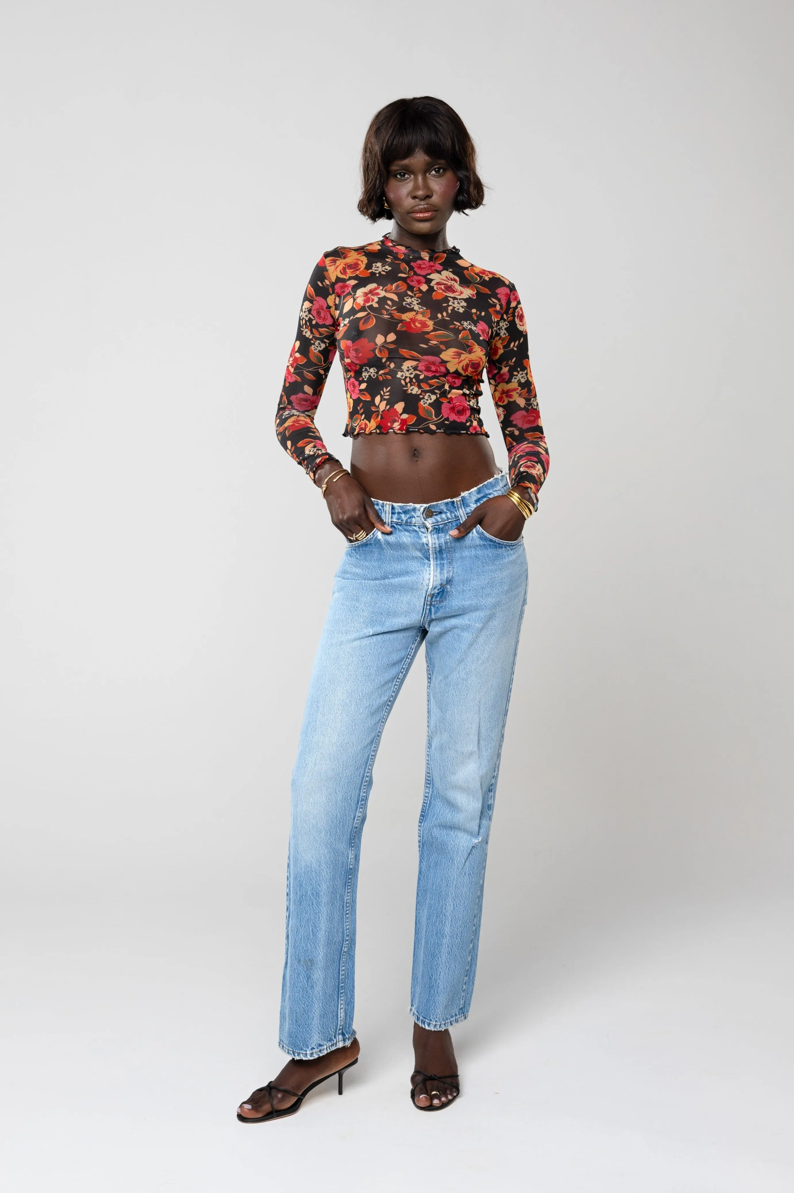 Elegant Charm Ida Top in Rosie