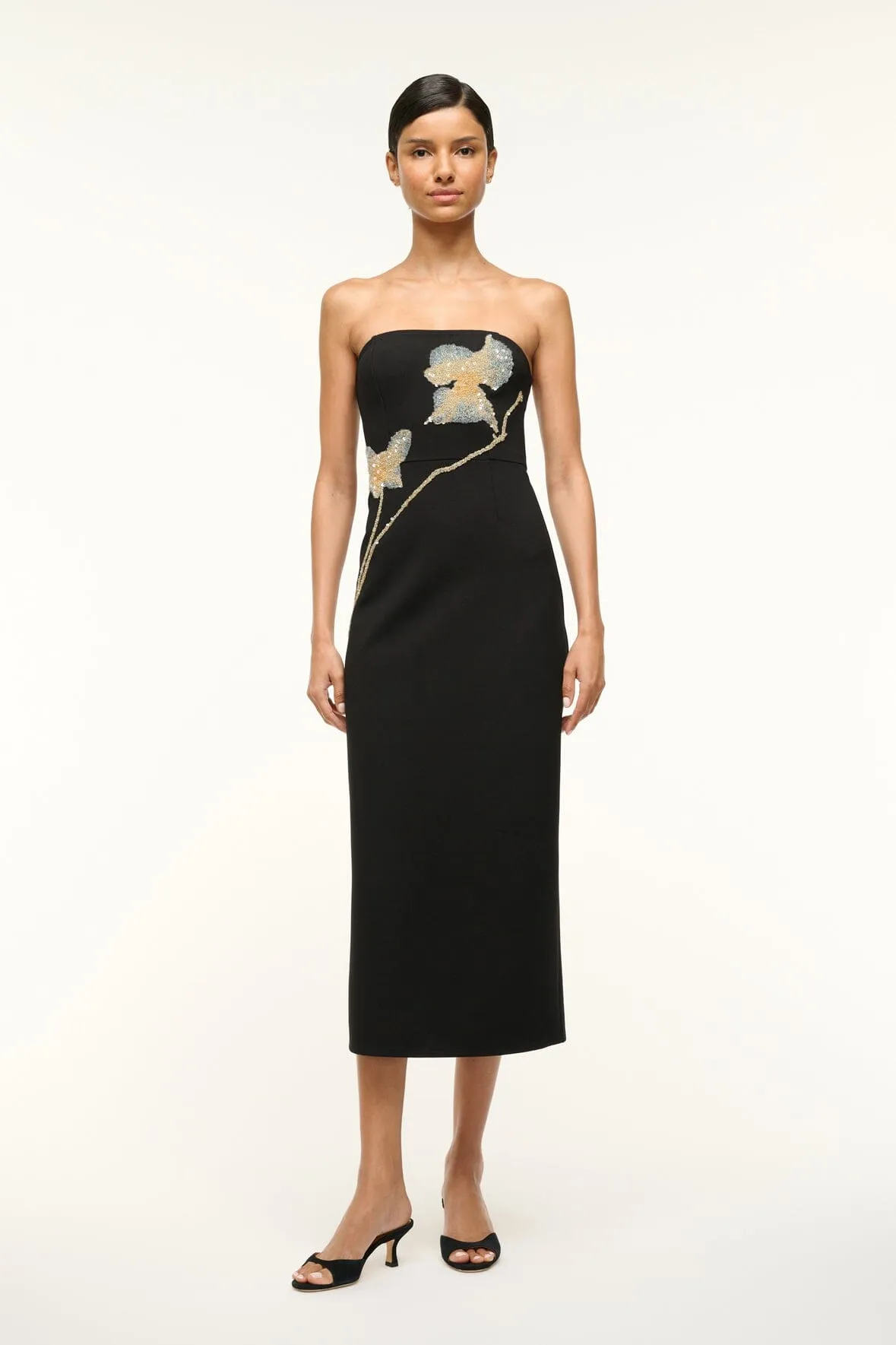 Stylish Feel Satin Glow BROOKE DRESS | BOTANICAL SHADOWS