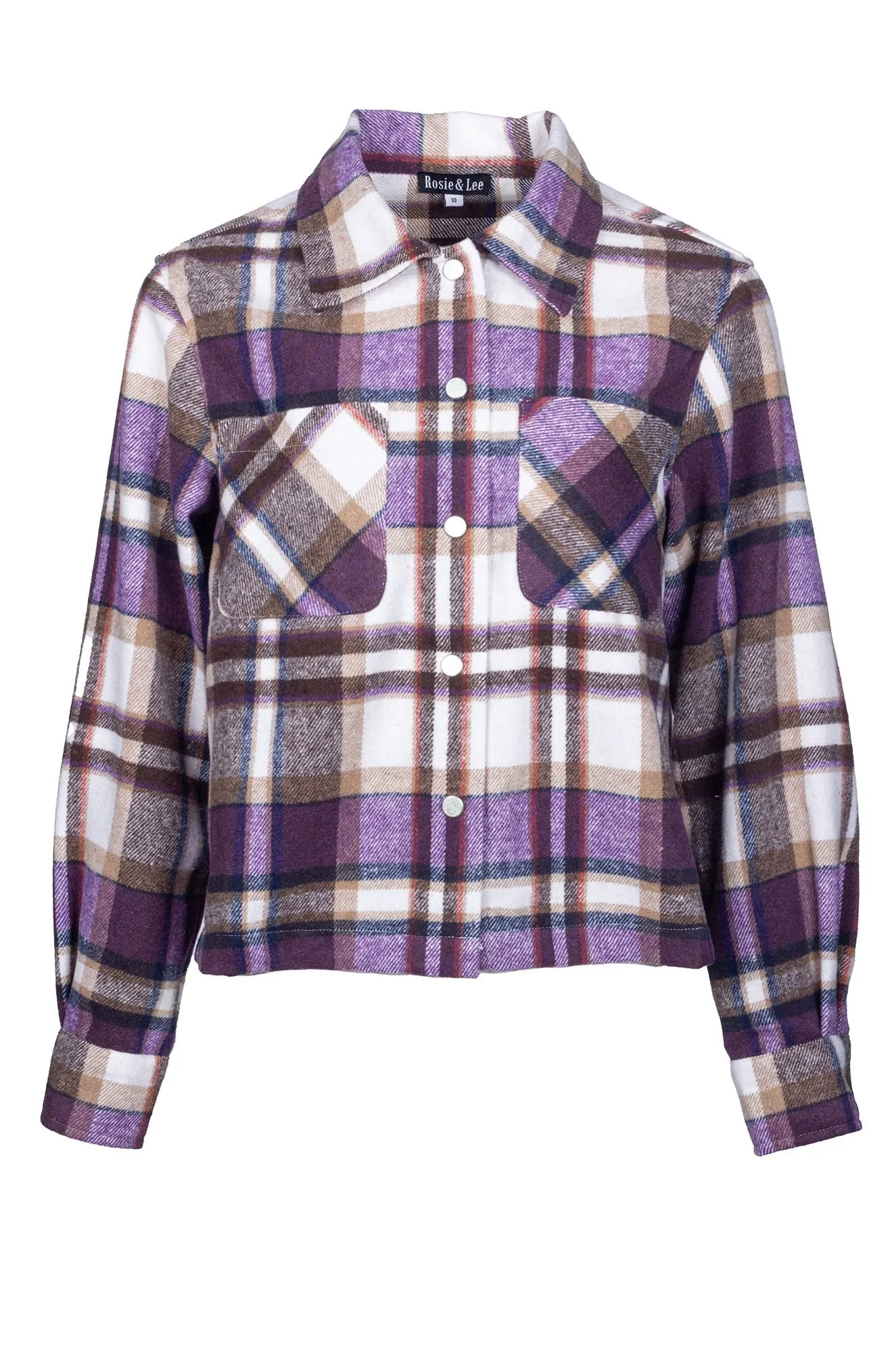 Brushed Checks Jacket | Amethyst Check | 6031B1 LaserCut Vents Pastel Shade