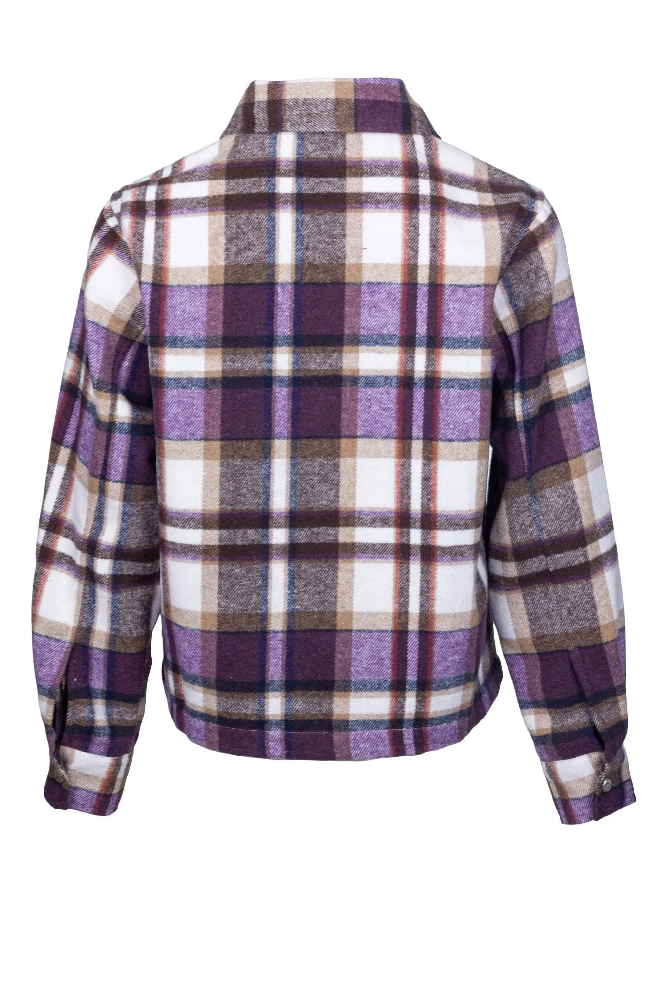 Brushed Checks Jacket | Amethyst Check | 6031B1 Glove Compatible Cuffs