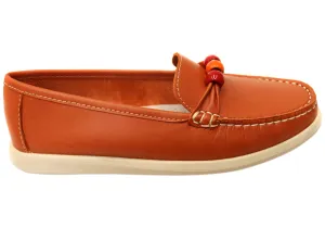 Andacco Shuttle Womens Comfortable Leather Loafers Made In Brazil Easy Packing Impact Resistant Heel