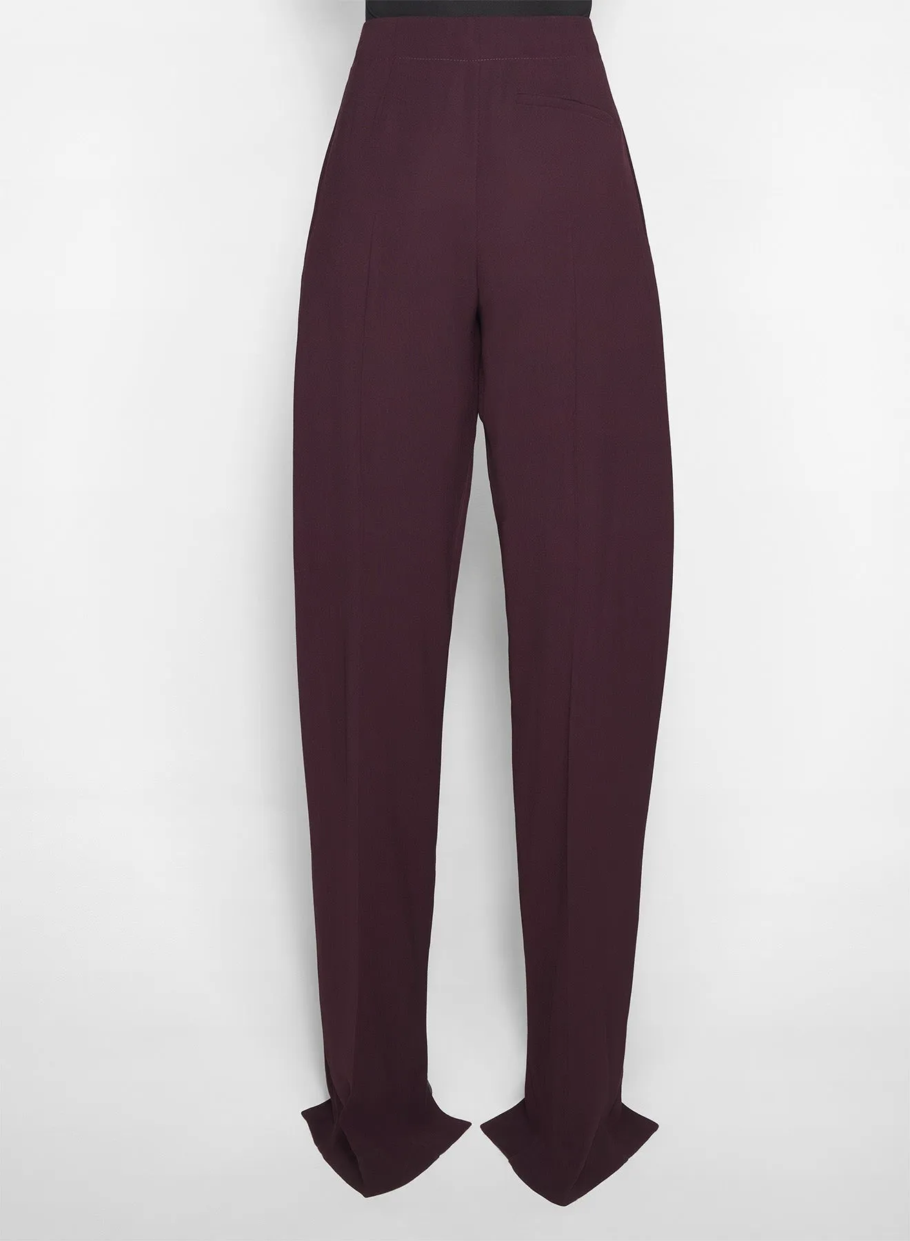 burgundy pierced loose tailored trousers HeatRegulating Perfect Comfort