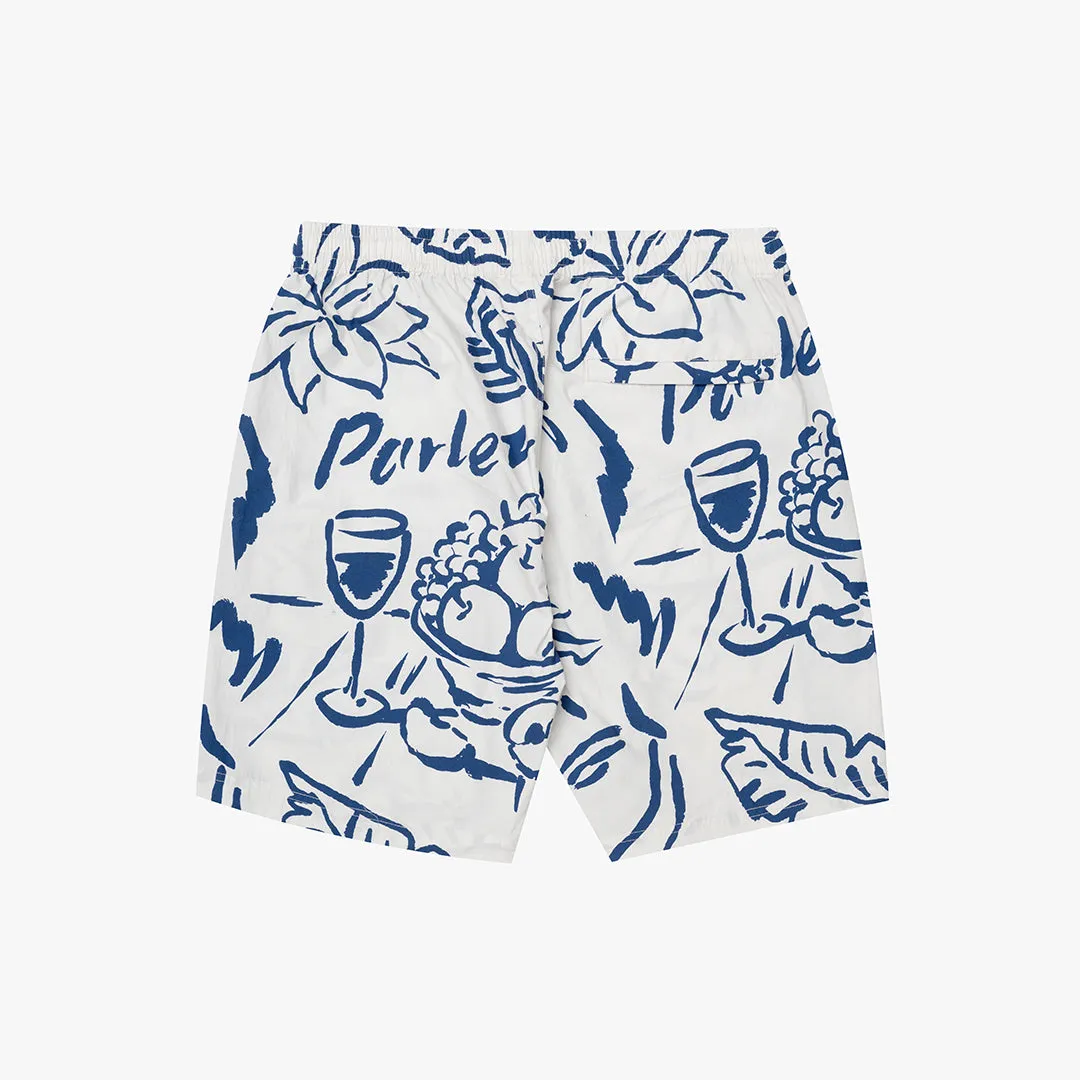 Tidal Shorts White/Cobalt Flex Wear
