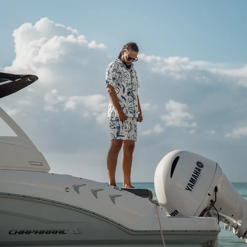 Tidal Shorts White/Cobalt Fit Tech