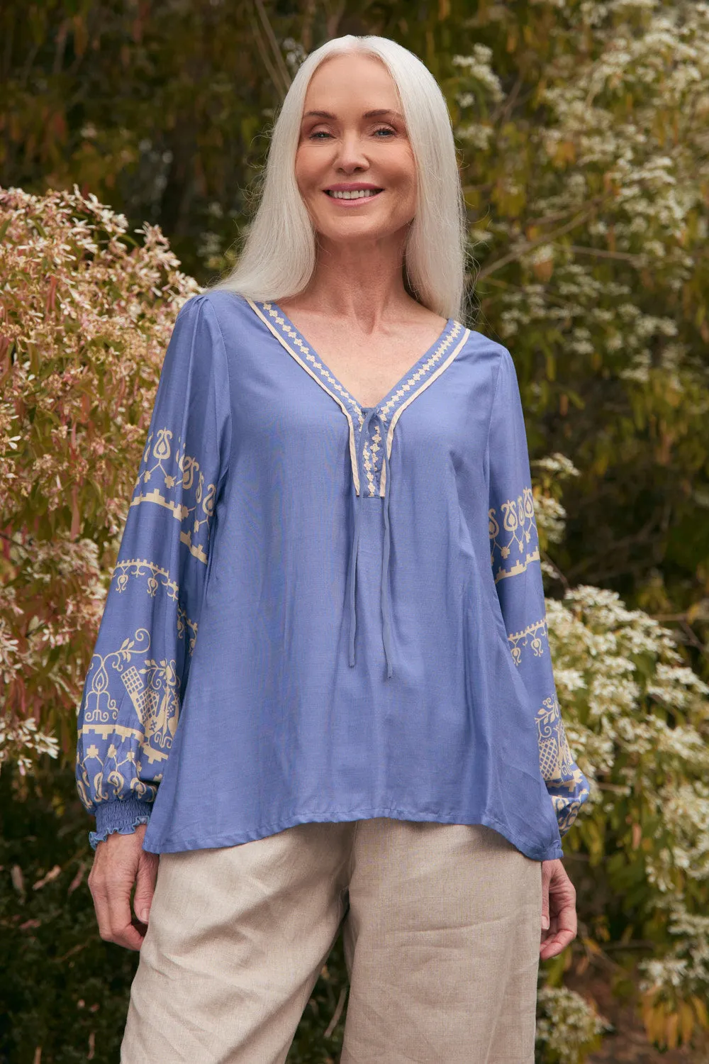 Cairo Boho Blouse in Breeze Summer Comfort
