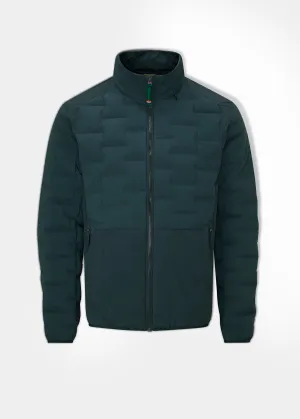 Calsall Men's Hybrid Jacket In Navy - Regular Fit Rubberized Edging Active Style