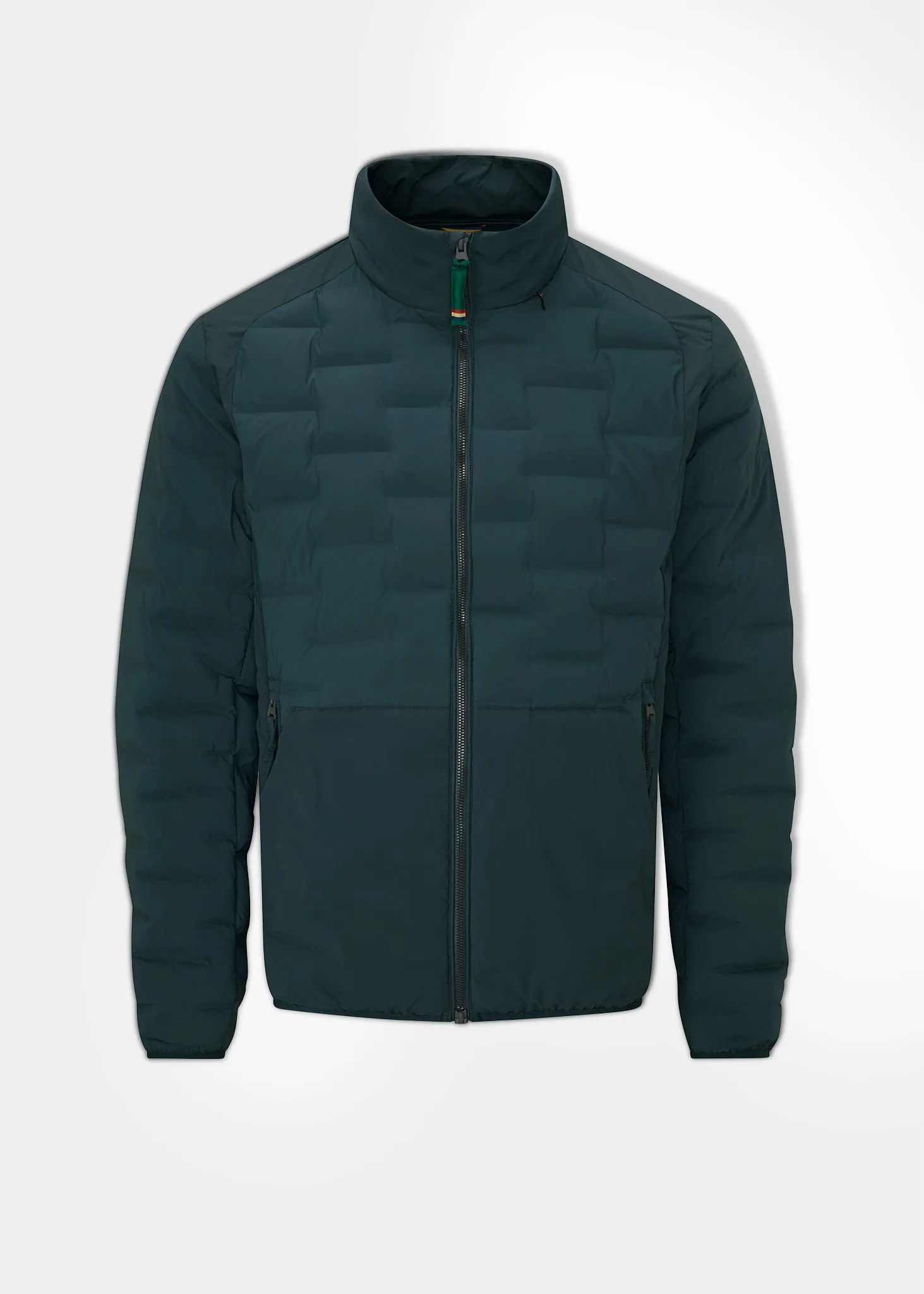 Calsall Men's Hybrid Jacket In Navy - Regular Fit Rubberized Edging Active Style