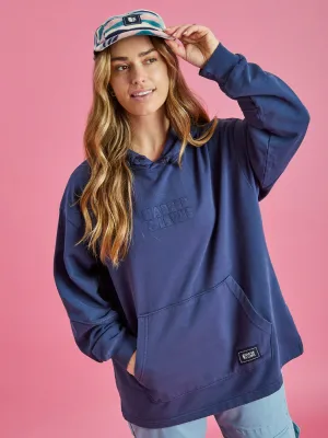 Camille Oversized Hoodie Navy Quick-Dry Tech school wear