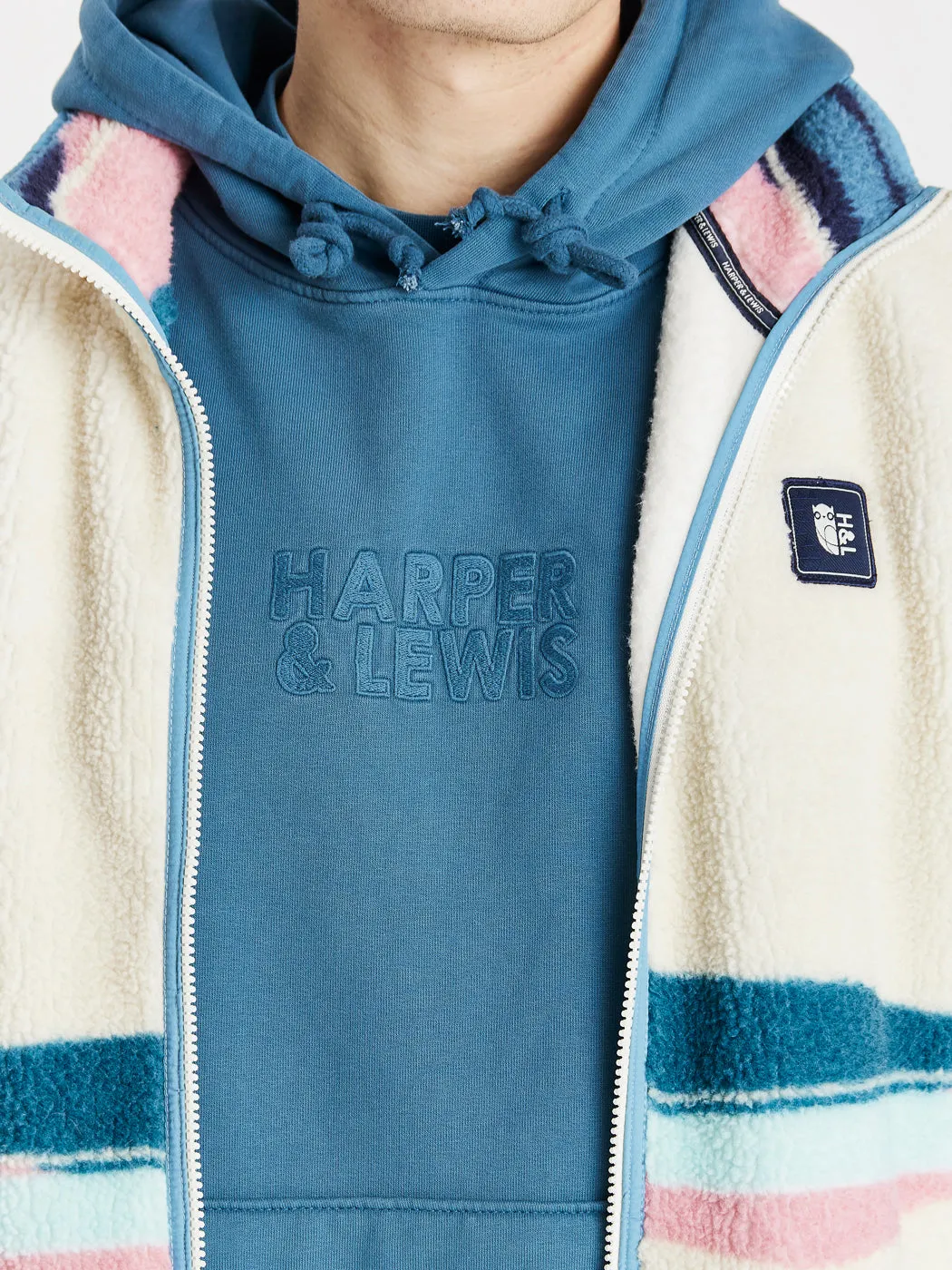 Cozy Collection product thermal lining insulation Camille Oversized Hoodie Petrol