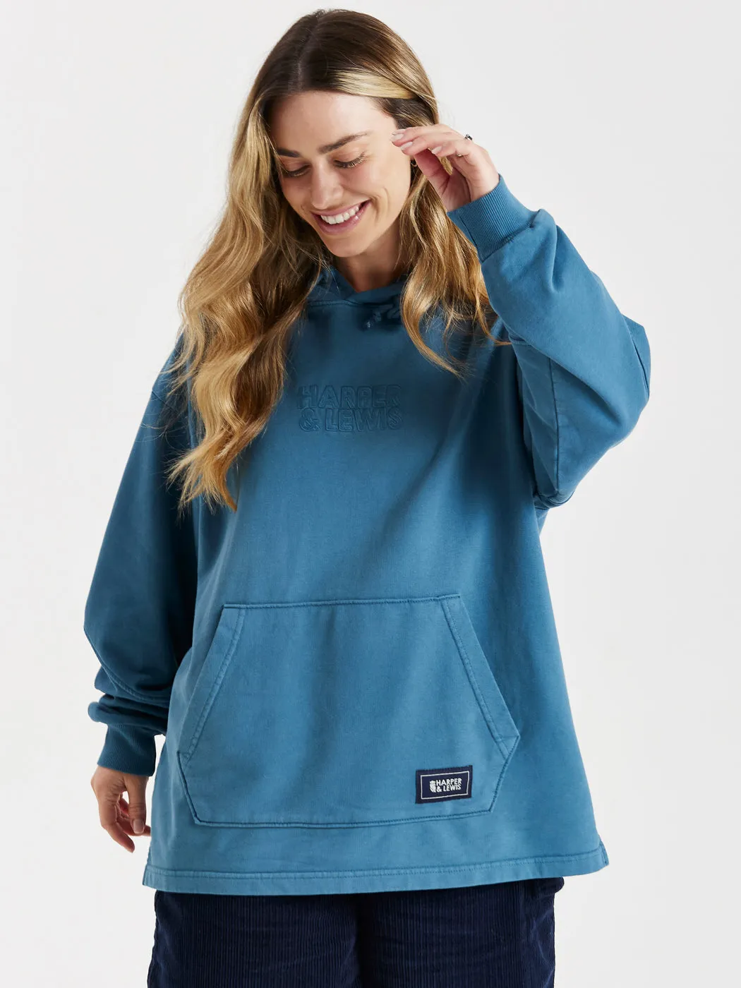 Anti Pilling Camille Oversized Hoodie Petrol