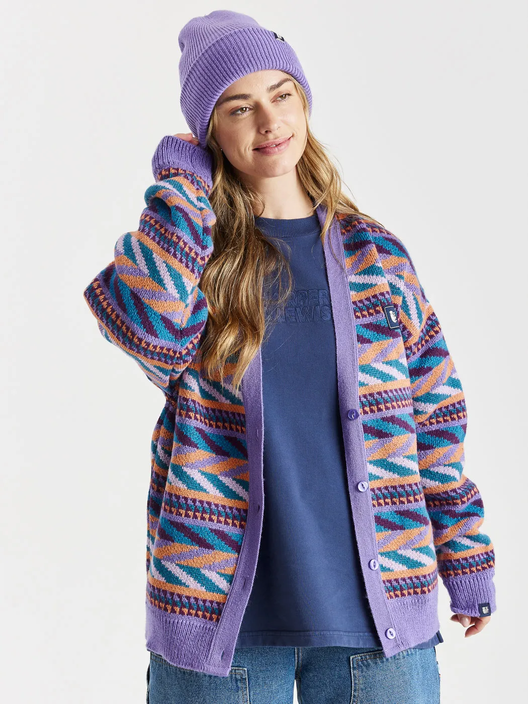 Camille Oversized Sweater Navy Performance Ready