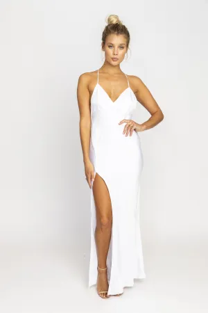 Art Inspired Camille Slip Dress in Ivory