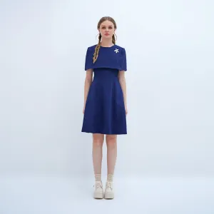 Air Layer Sleek Comfort Cape Dress