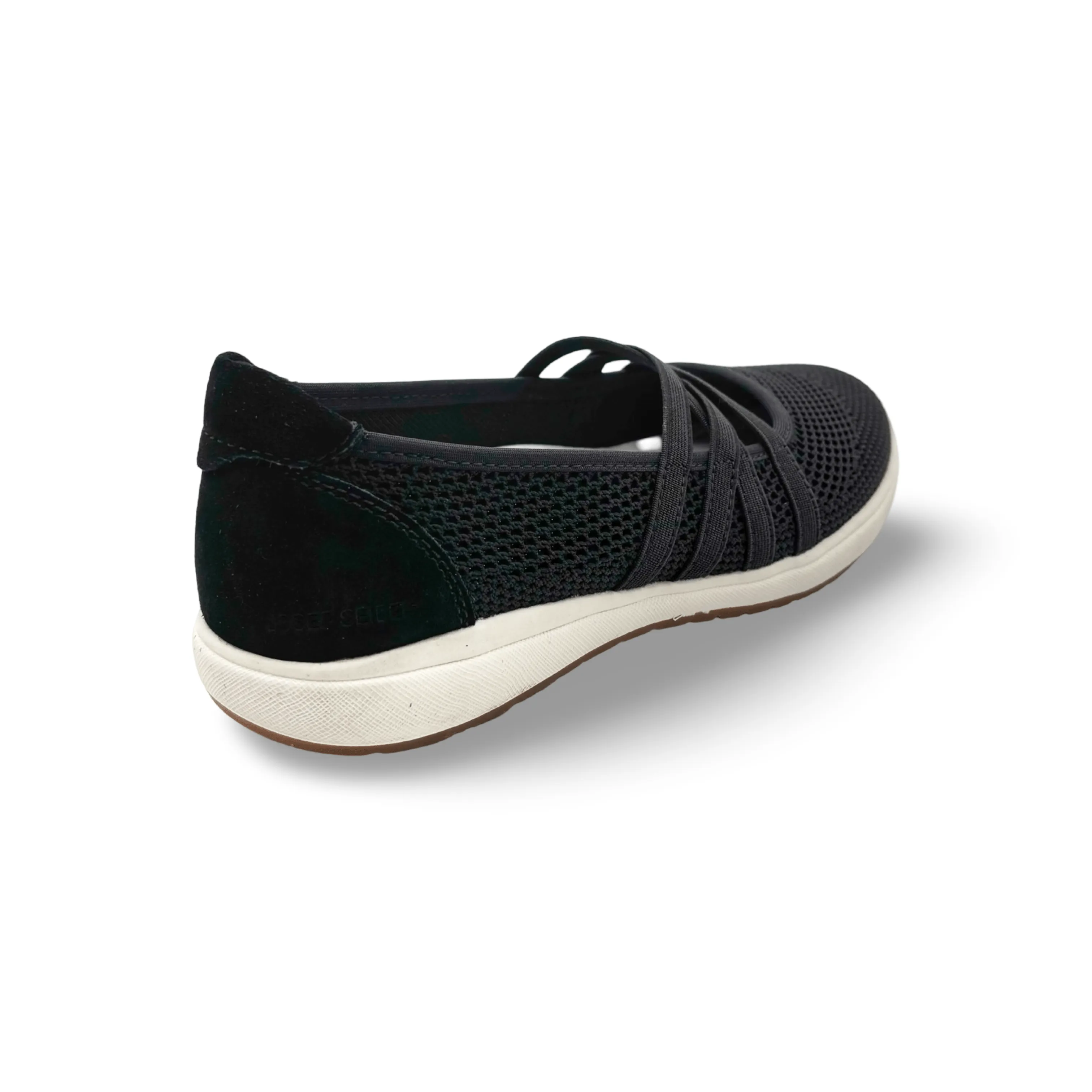 Caren Black Knit Sneaker Training