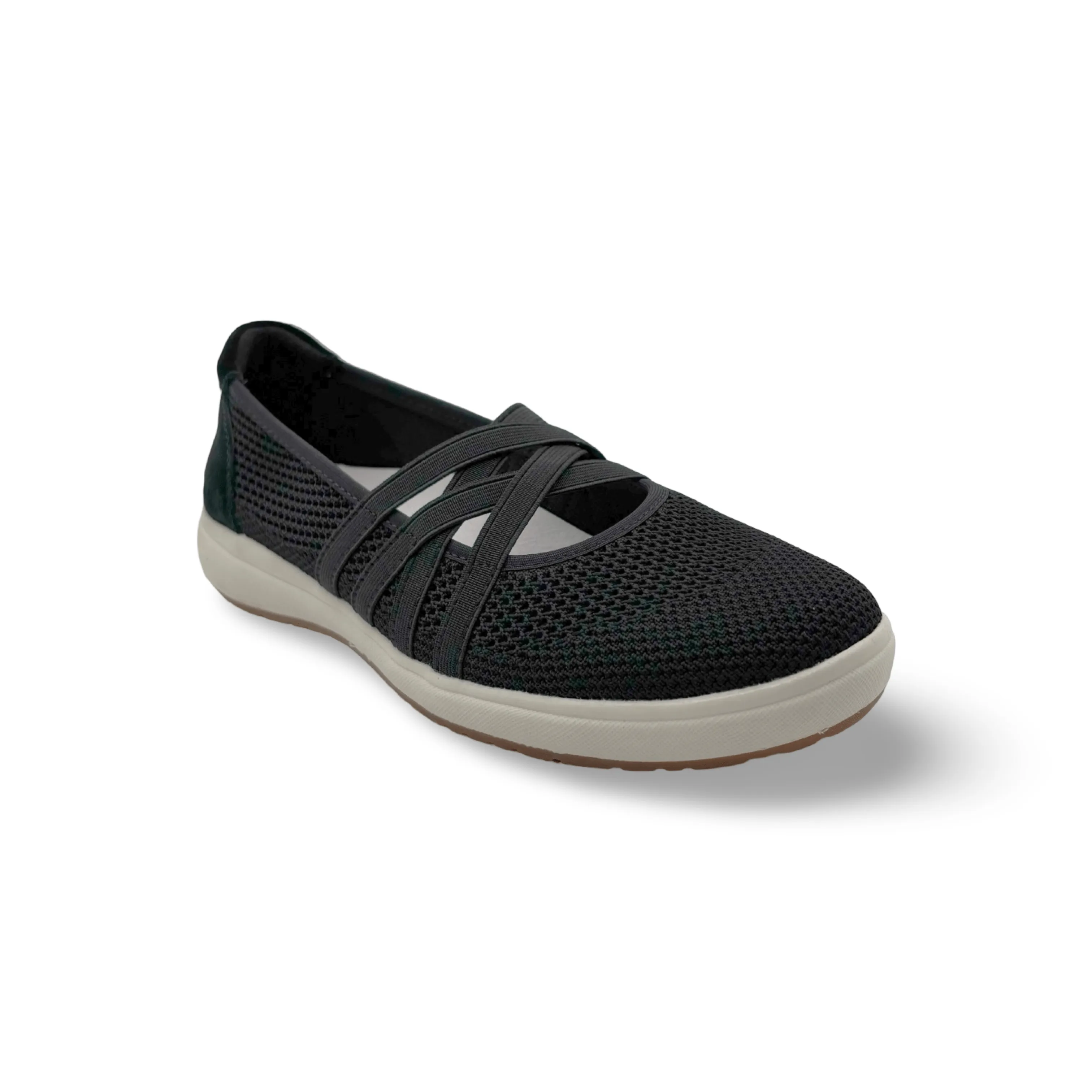 Caren Black Knit Sneaker Adult Ease