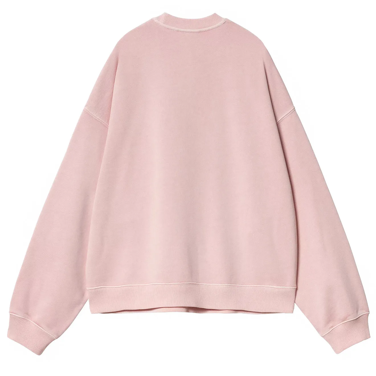 goes with high heels Cozy Essentials Carhartt WIP Womens Benton Sweat Air Pink Garment Dyed