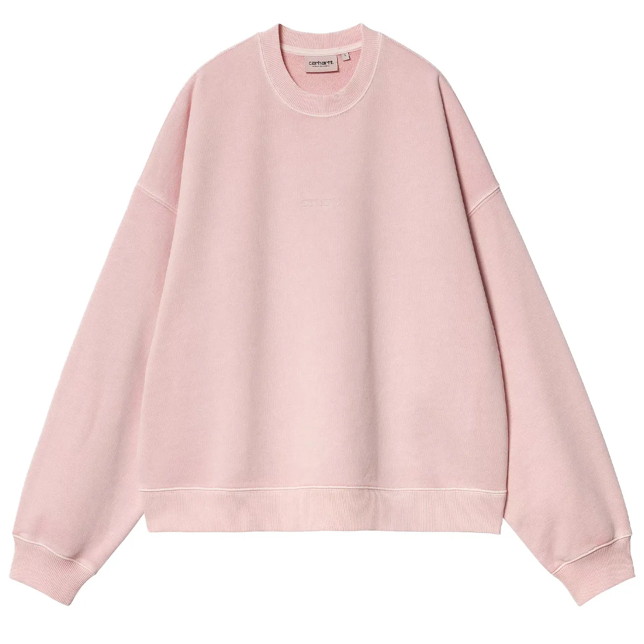 product mountain style allure Carhartt WIP Womens Benton Sweat Air Pink Garment Dyed