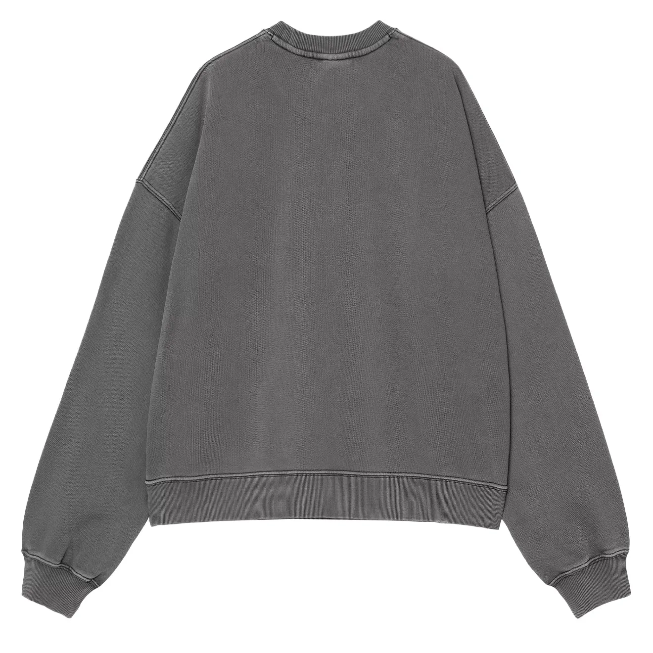 Carhartt WIP Womens Benton Sweat Black Garment Dyed Plus Size