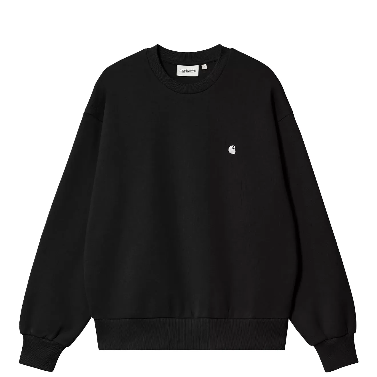 Brand Name teens' Carhartt WIP Womens Casey Sweatshirt Black / Silver