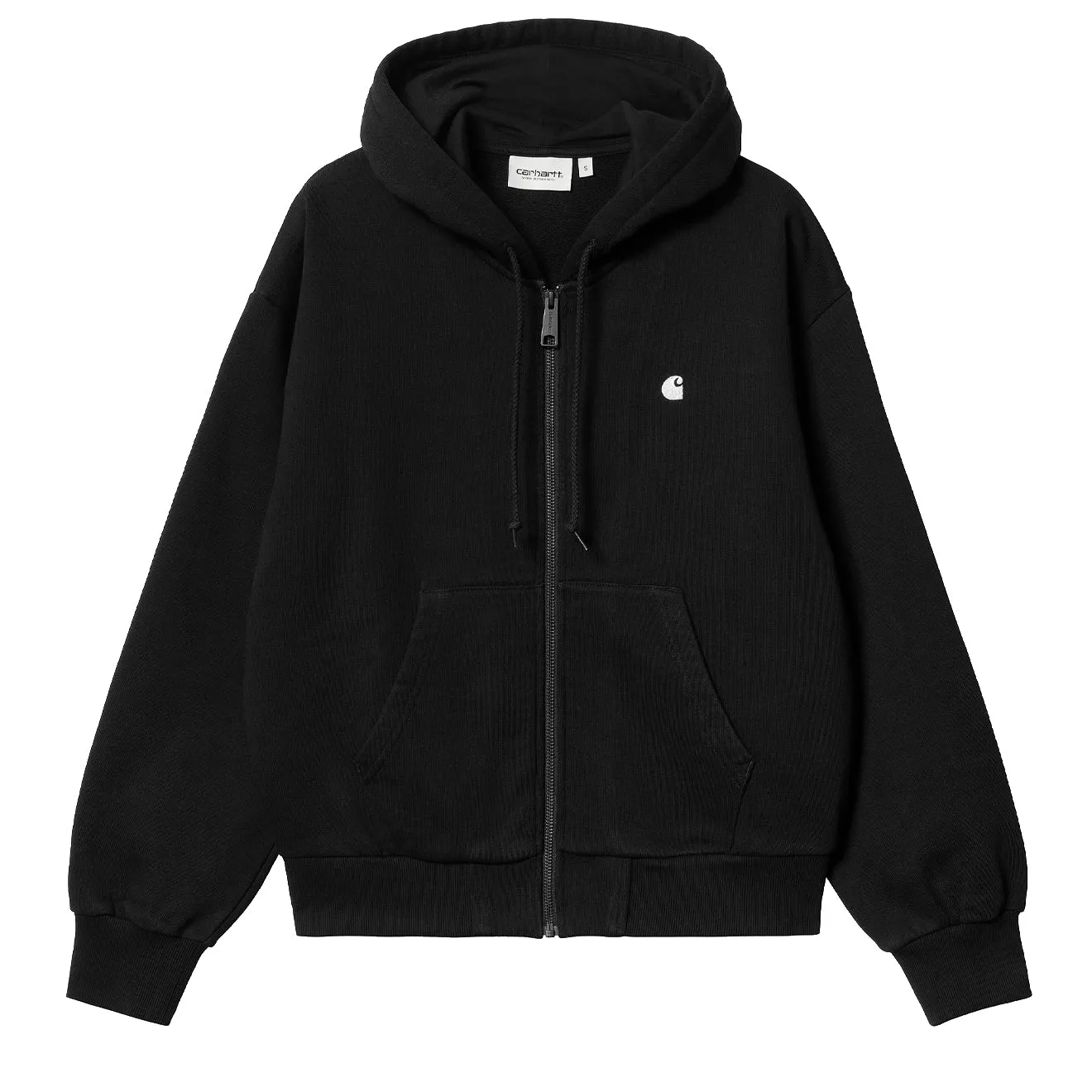 Carhartt WIP Womens Hooded Casey Jacket Black / Silver Urban Cool Daily Comfort