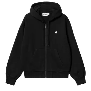 Carhartt WIP Womens Hooded Casey Jacket Black / Silver Urban Cool Daily Comfort