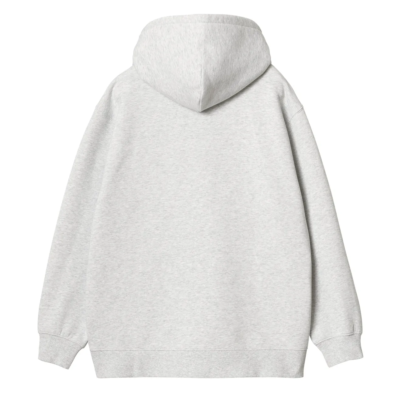 sporty wear Weekend Chic Carhartt WIP Womens Hooded Sweat Ash Heather / Dusty Rose