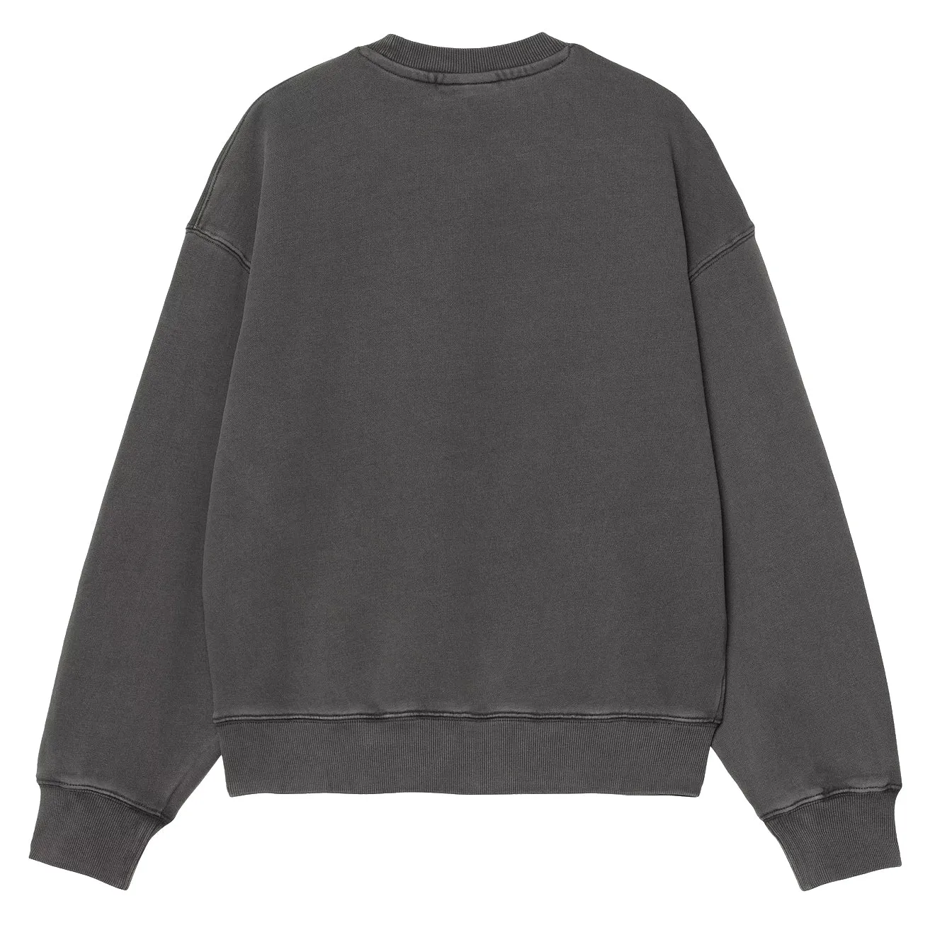 Carhartt WIP Womens Nelson Sweatshirt Graphite Garment Dyed Classic Bold