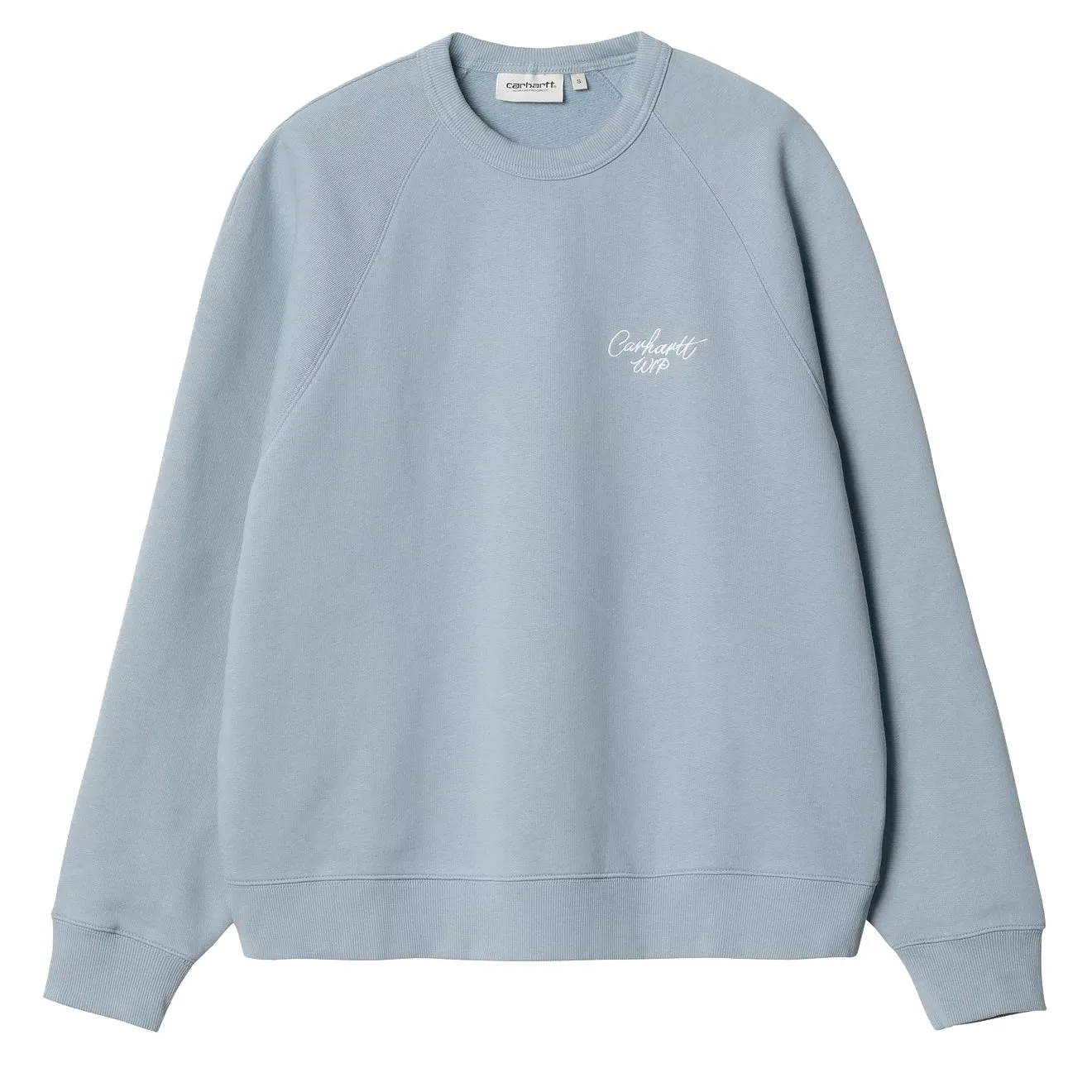 Carhartt WIP Womens Signature Sweat Dusty Ice / White Layered Wear product delivery