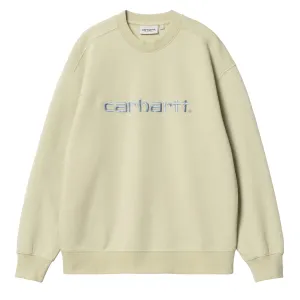 Carhartt WIP Womens Sweat Beryl / Frosted Blue product patch uniqueness
