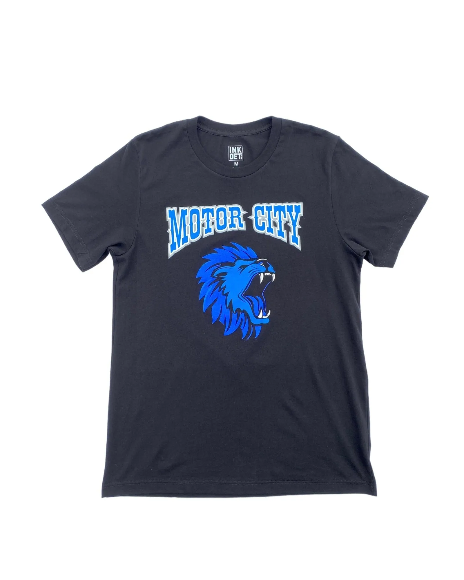 Ink Detroit Motor City Kitty Lion T-Shirt - Black Street Trend Look