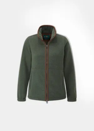 Reinforced Elbow Aylsham Ladies Fleece Jacket In Cedar Green - Regular Fit
