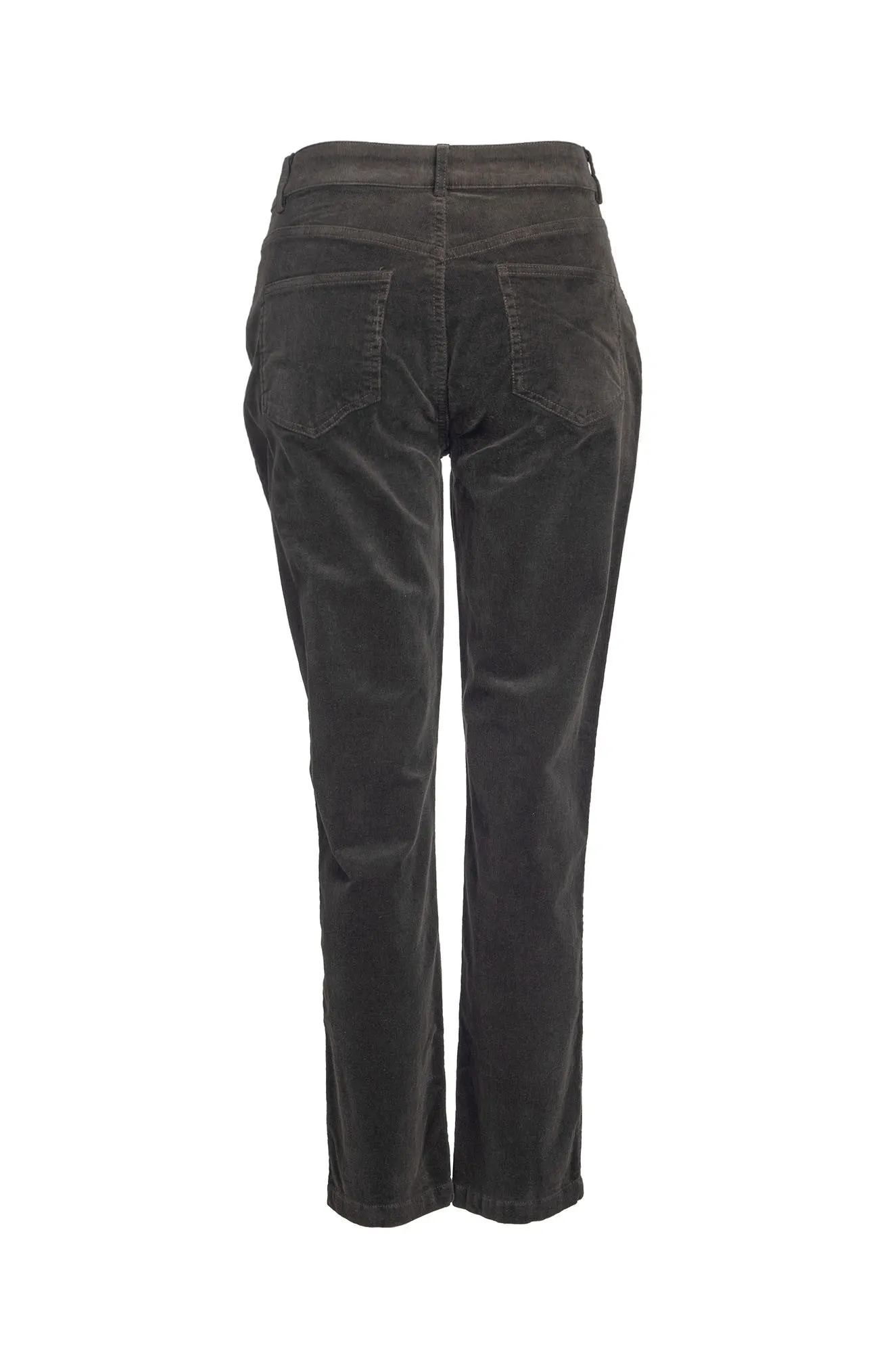 Xtra Short Corduroy Pants | OLIVE | 6196B1 Body Friendly Bonded Seam Technology
