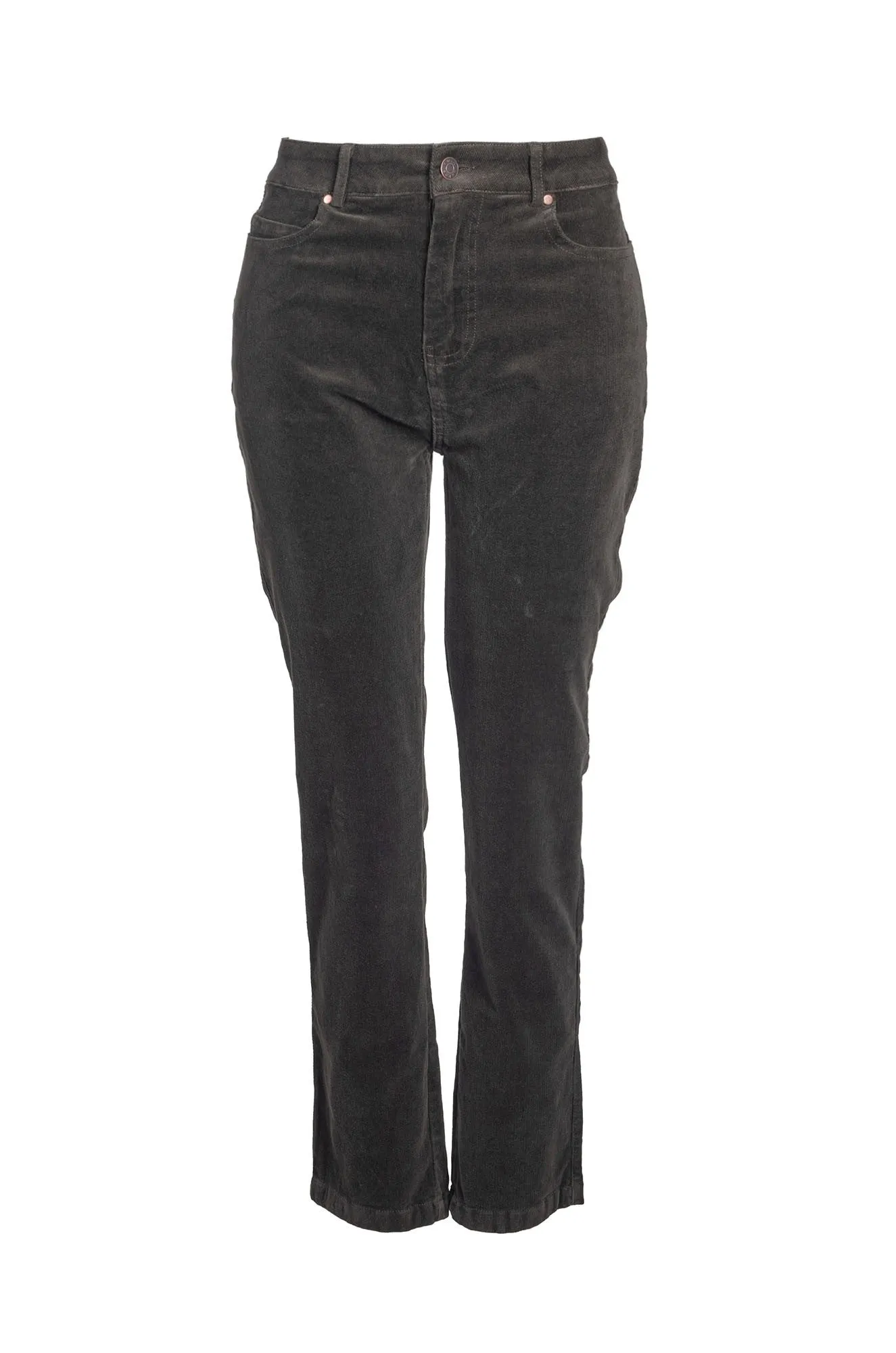 Hypoallergenic fabric Xtra Short Corduroy Pants | OLIVE | 6196B1