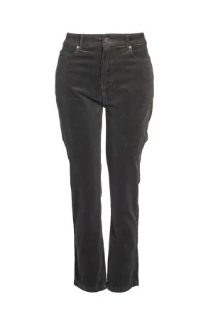 Hypoallergenic fabric Xtra Short Corduroy Pants | OLIVE | 6196B1