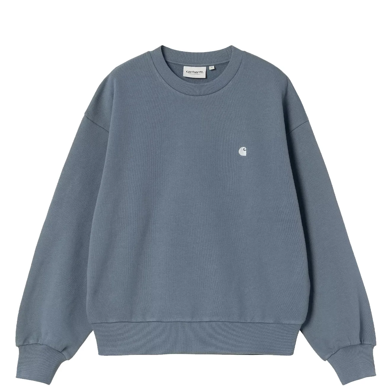 Carhartt WIP Womens Casey Sweatshirt Angelite / Silver camping suitable ideal for birthdays
