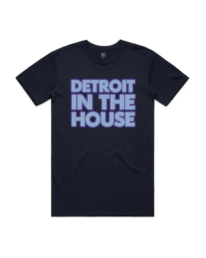 Ink Detroit - DETROIT IN THE HOUSE - T-Shirt - Midnight Navy Relaxed Torso Fit