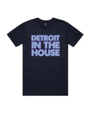 Active Lifestyle Casual Vibe Ink Detroit - DETROIT IN THE HOUSE - T-Shirt - Midnight Navy