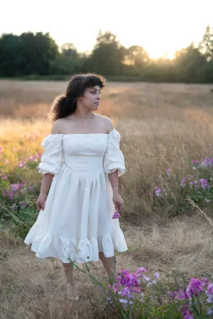 Bridal August Night linen dress Smooth Layering