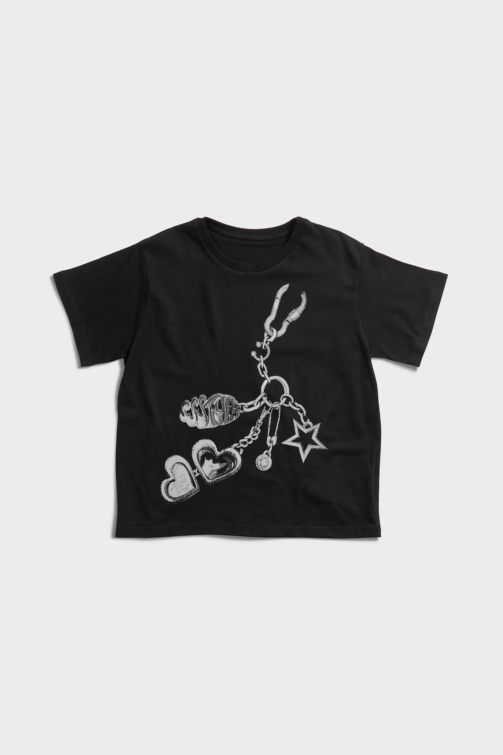 Chain Cropped Tee Light Comfort Style Essential Clothing