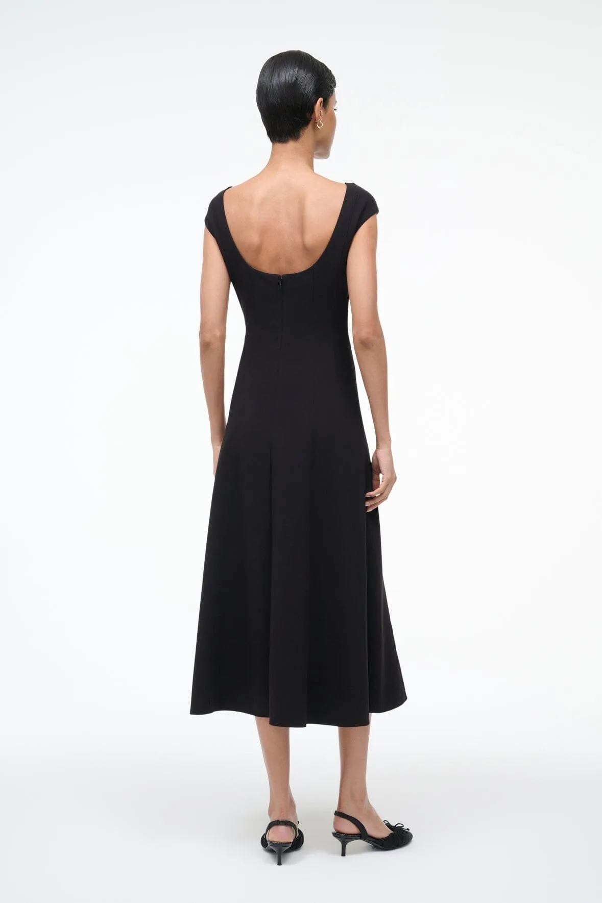 Bold Design sophisticated appearance CHARLOTTE DRESS | BLACK